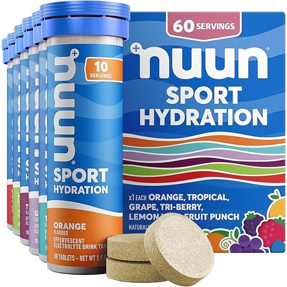 Nuun Sport Electrolyte Tablets 6 Pack (60 Servings)