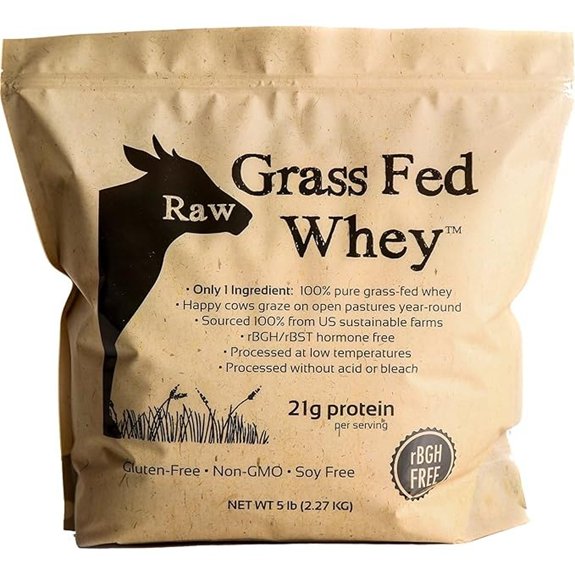 Raw Grass Fed Whey Protein Powder (5LB)