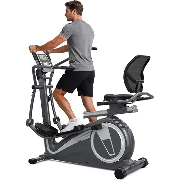 THERUN Recumbent Elliptical Exercise Machine for Home