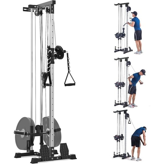 GarveeLife Wall Mount Cable Machine for Home Gym
