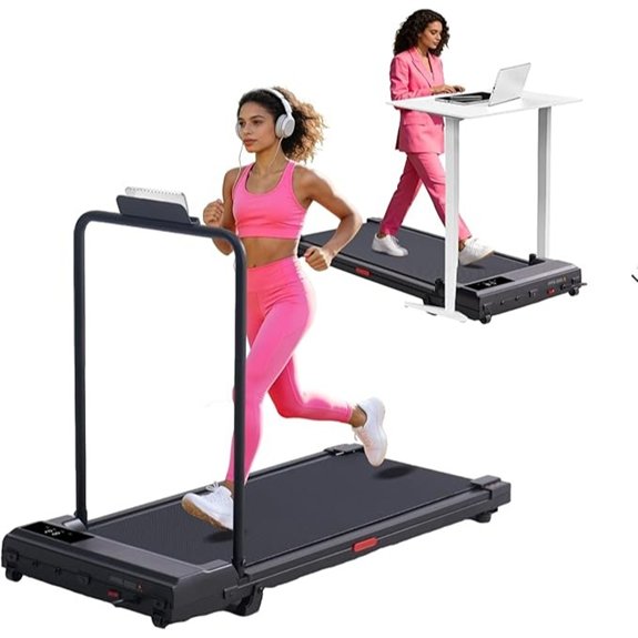 Walking Pad Treadmill with Incline and Handles