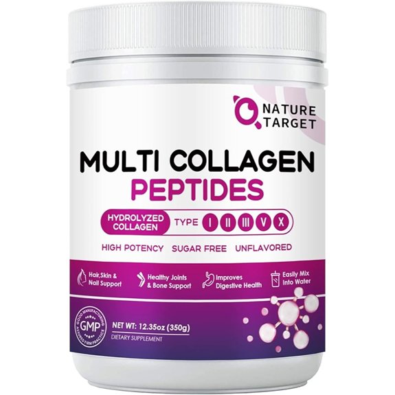 NATURE TARGET Multi Collagen Peptides Powder - 35 Servings