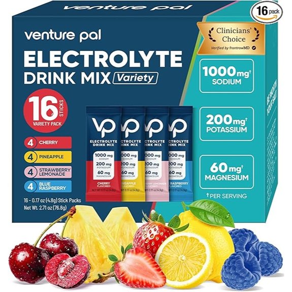 Venture Pal Sugar Free Electrolyte Drink Mix Packets