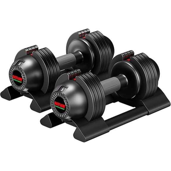 Adjustable Dumbbells Set with Secure Locking Mechanism